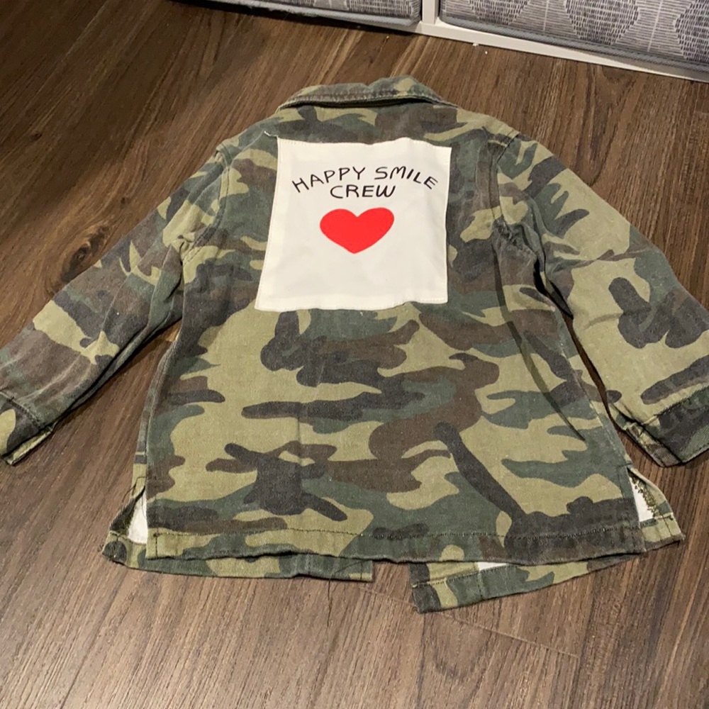 Adorable toddler army jacket